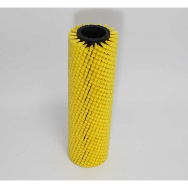 BROSSE CYLINDRIQUE JAUNE SOUPLE DUPLEX 420